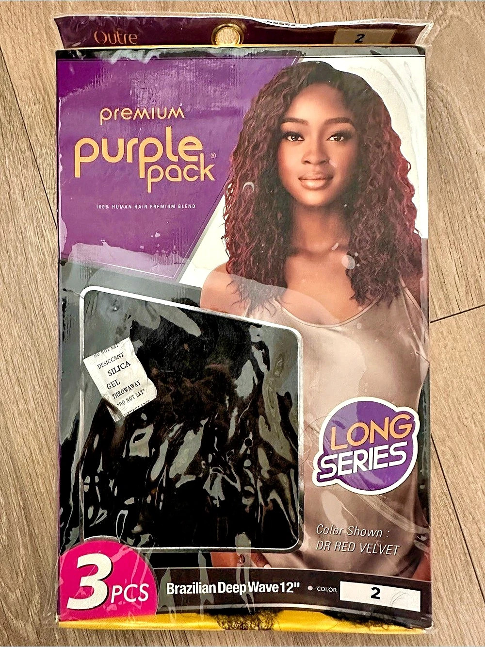 Purple Pack Premium Purple Pack 3PCS Long Series Brazilian Deep Wave 12" Deep